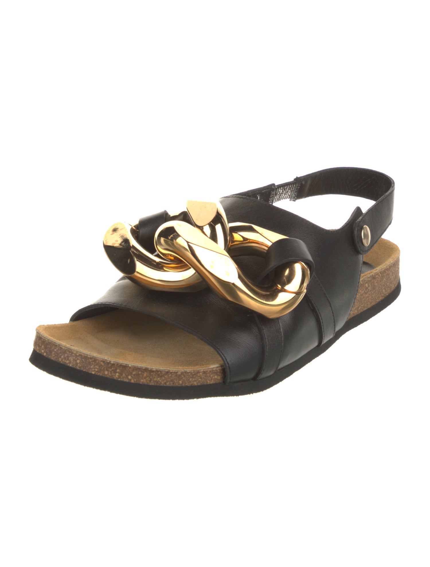 J.W. Anderson Leather Chain-Link Accents Sandals