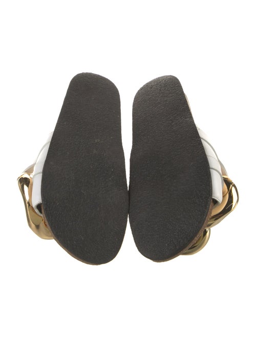 J.W. Anderson Leather Chain-Link Accents Slides