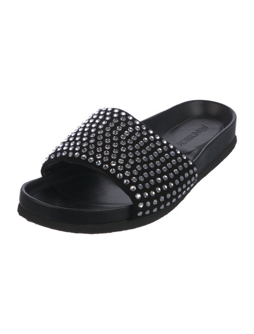 J.W. Anderson Suede Crystal Embellishments Slides