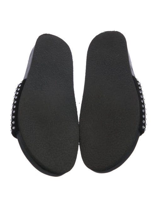 J.W. Anderson Suede Crystal Embellishments Slides