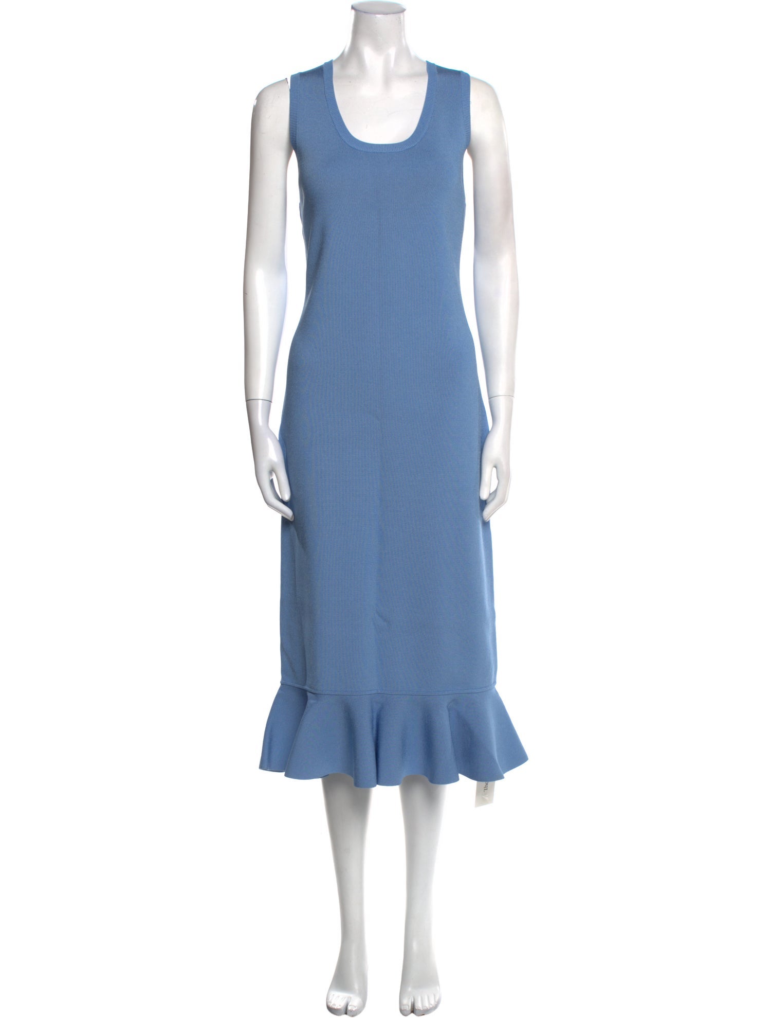 J.W. Anderson Scoop Neck Midi Length Dress