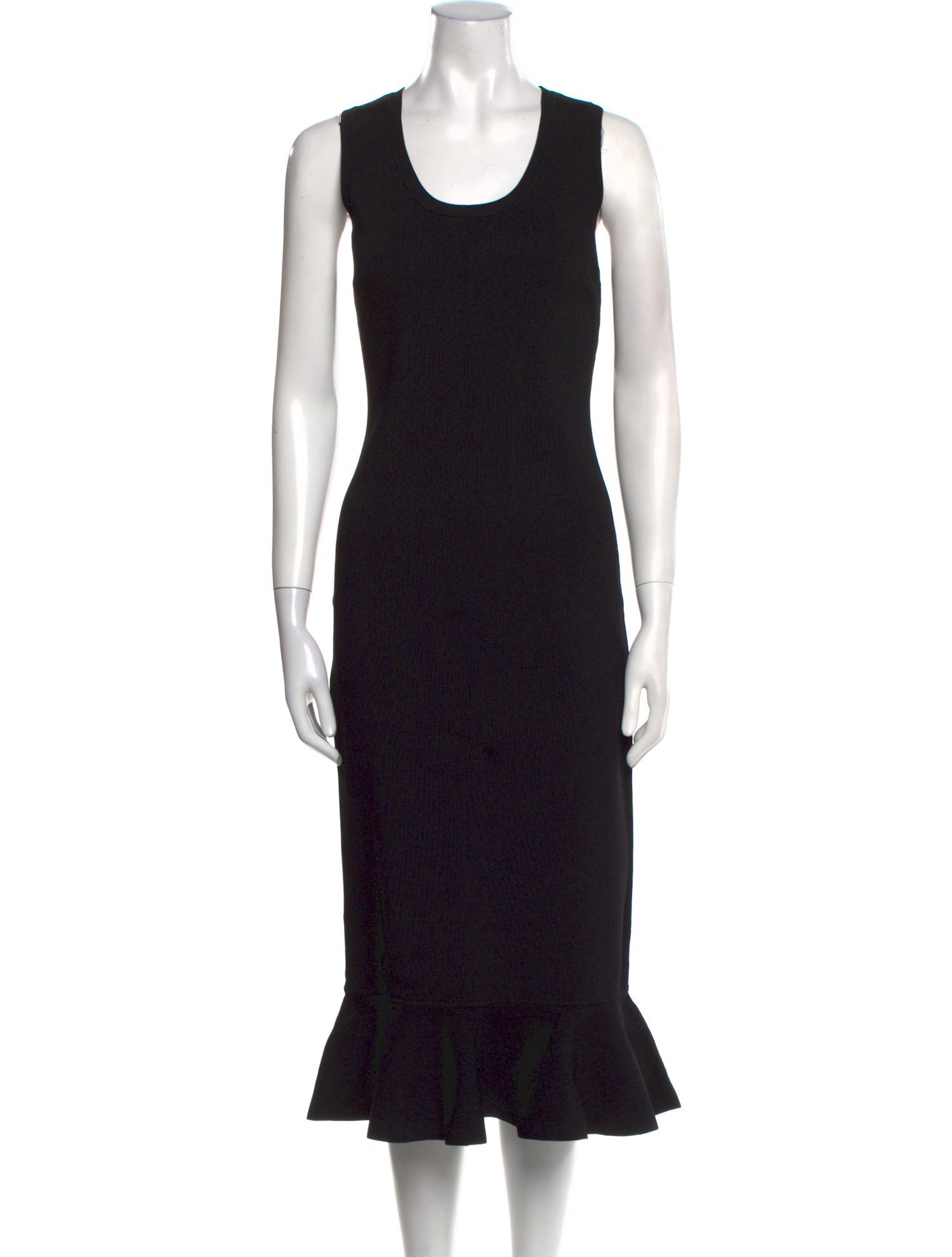 J.W. Anderson Scoop Neck Midi Length Dress