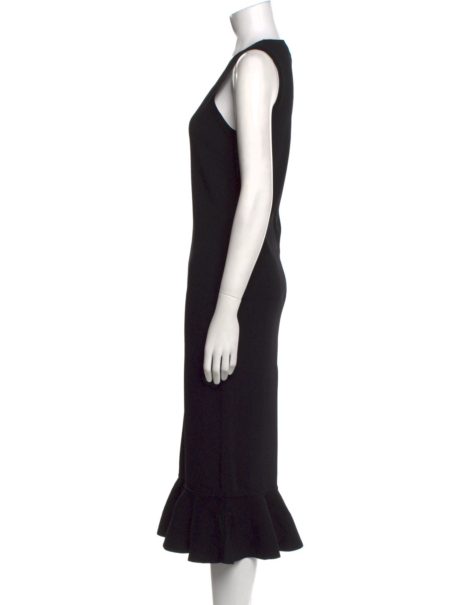 J.W. Anderson Scoop Neck Midi Length Dress