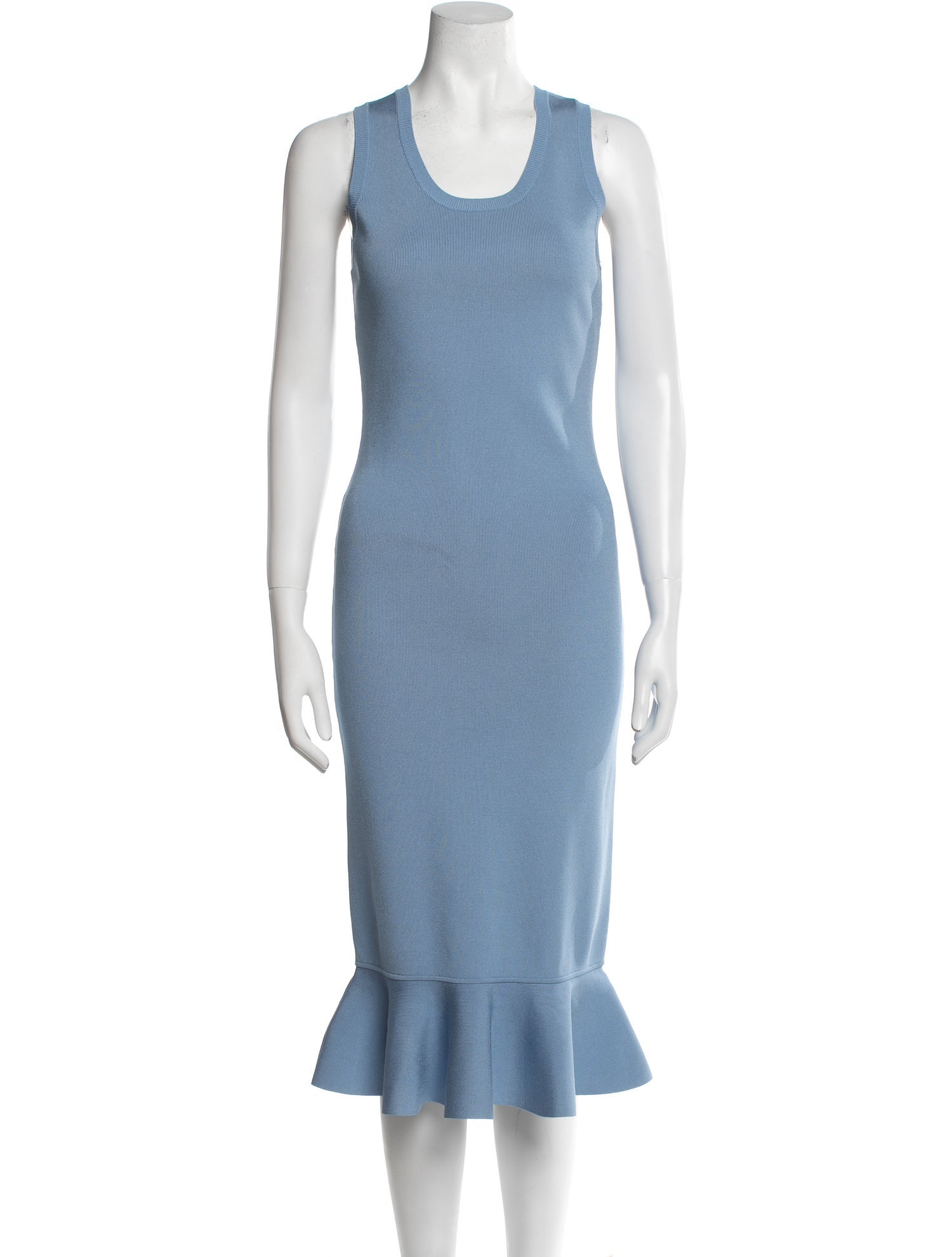 J.W. Anderson Scoop Neck Midi Length Dress