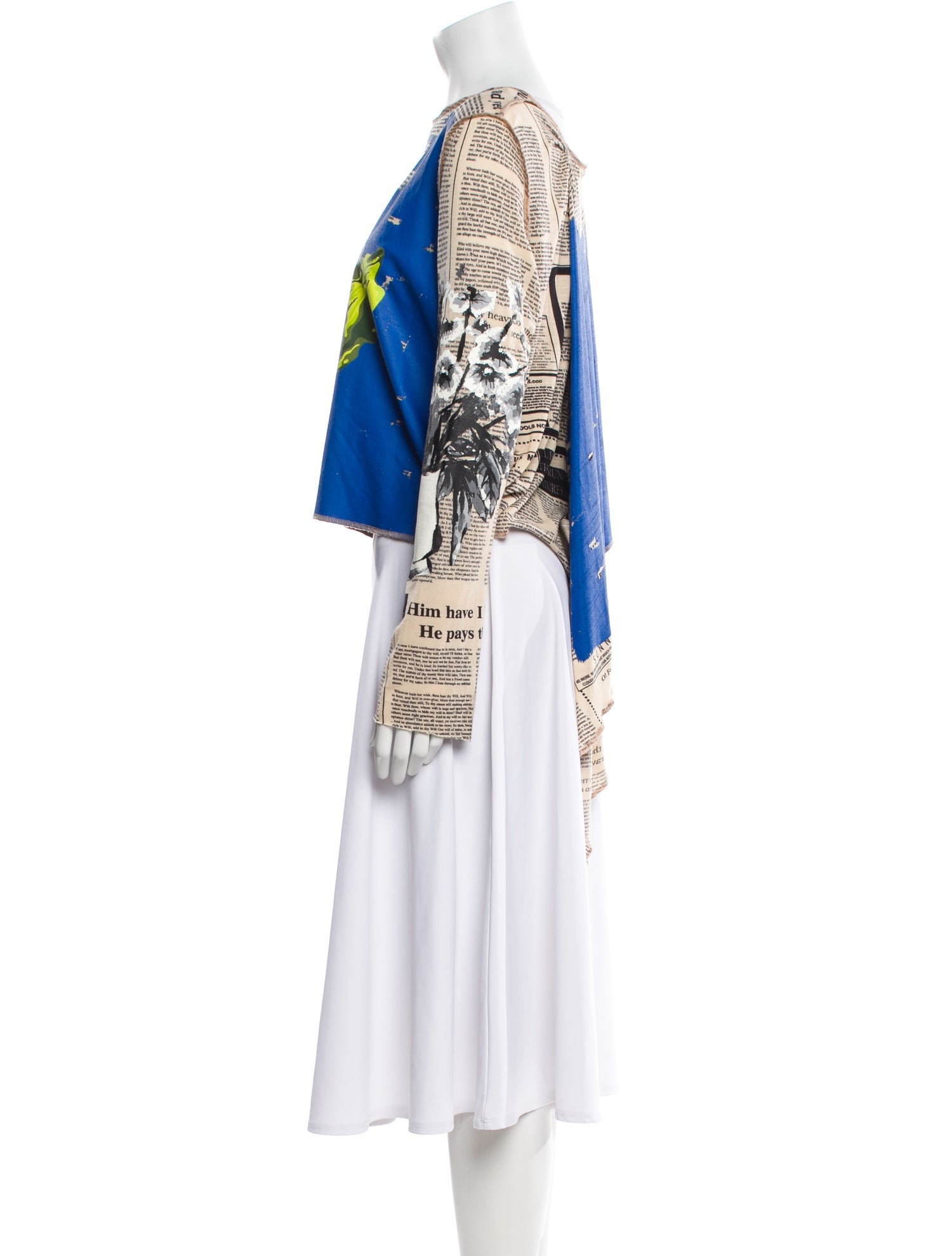 J.W. Anderson Wool Graphic Print Top