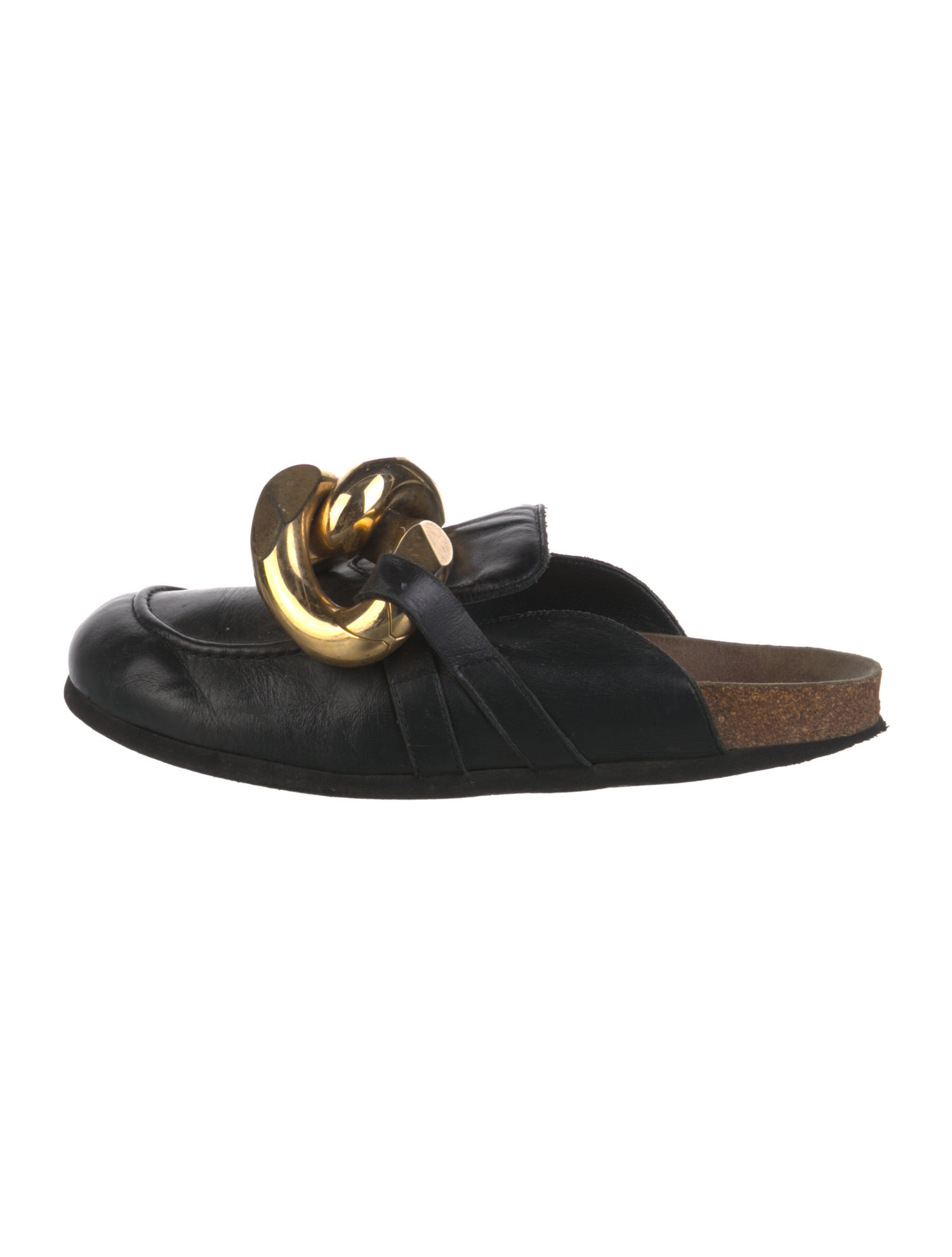 J.W. Anderson Leather Chain-Link Accents Mules