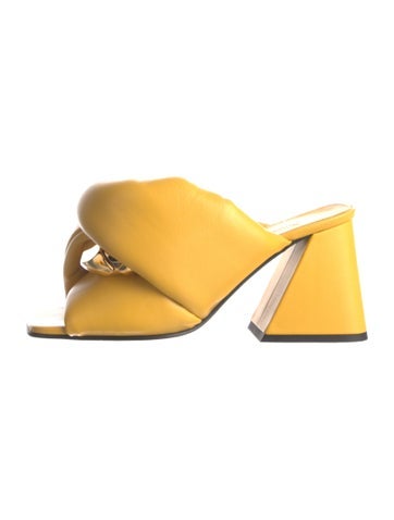 J.w. Anderson Sandals Leather Slides IT 37 | 7