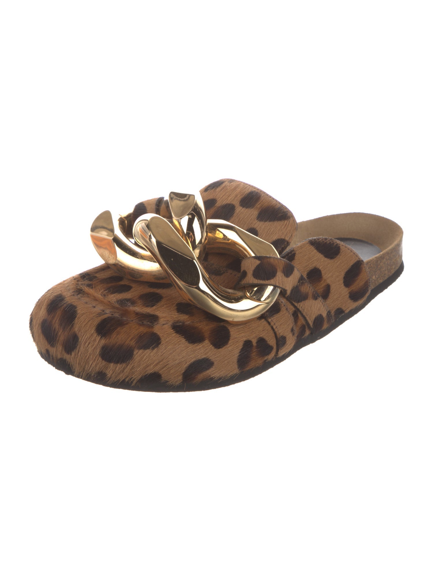J.W. Anderson Calf Hair Animal Print Mules
