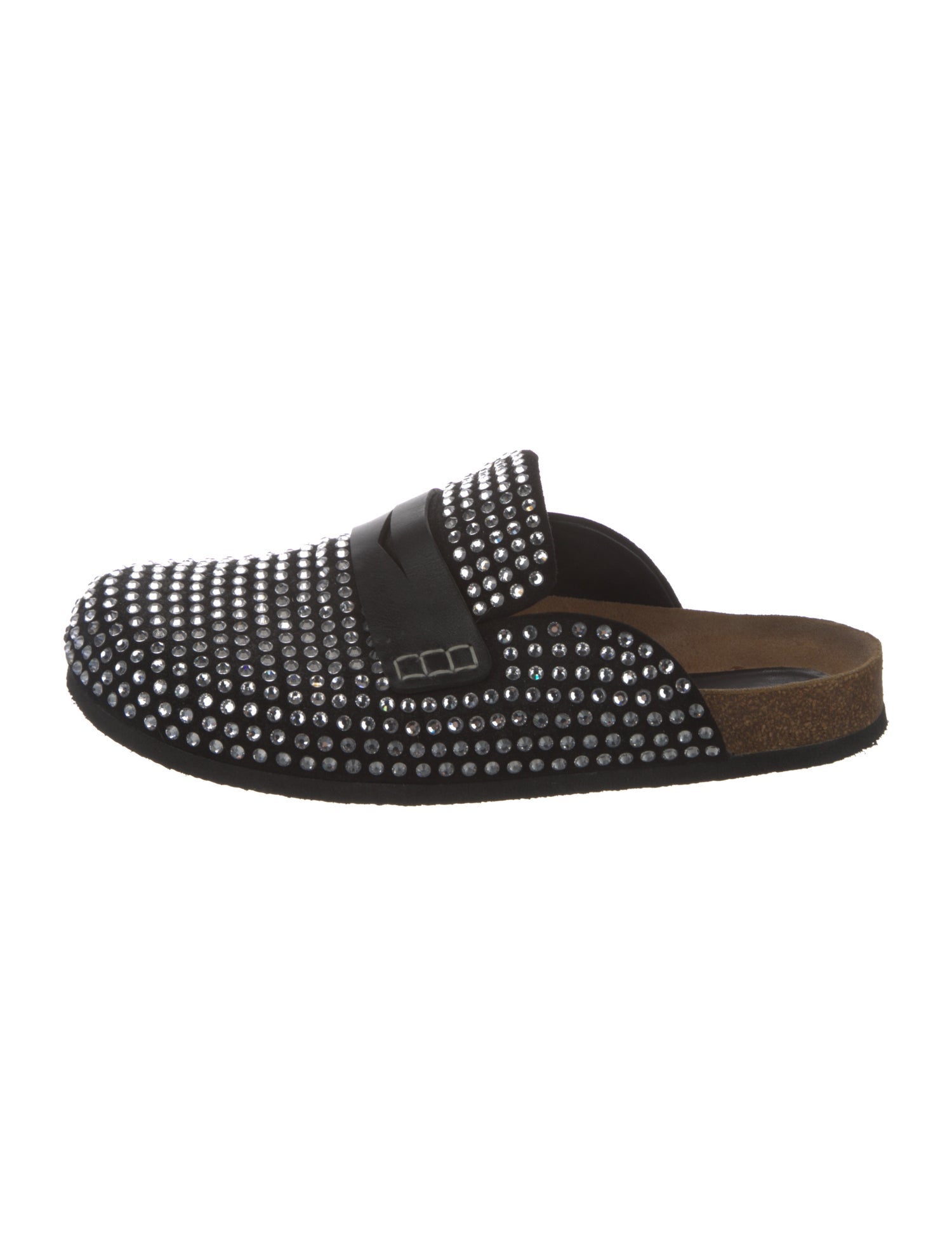 J.W. Anderson Suede Crystal Embellishments Mules