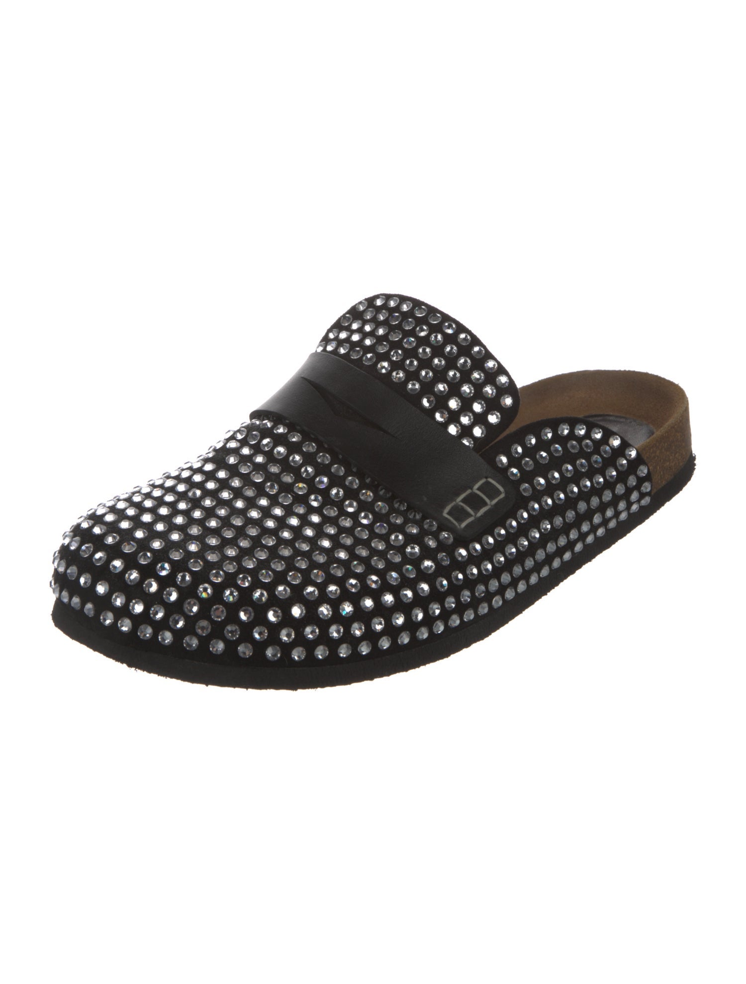 J.W. Anderson Suede Crystal Embellishments Mules