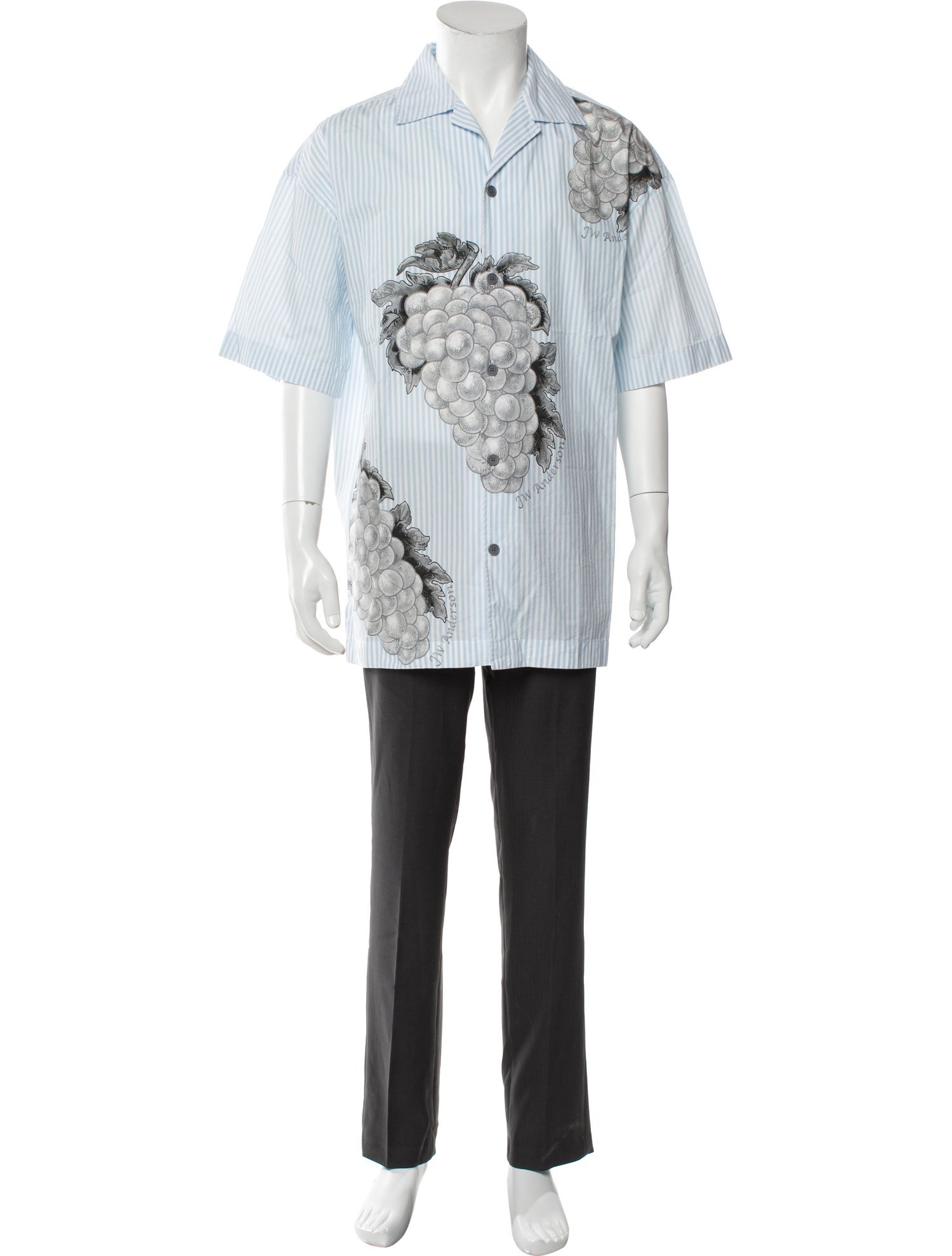 J.W. Anderson Printed Three-Quarter Sleeve Shirt w/ Tags