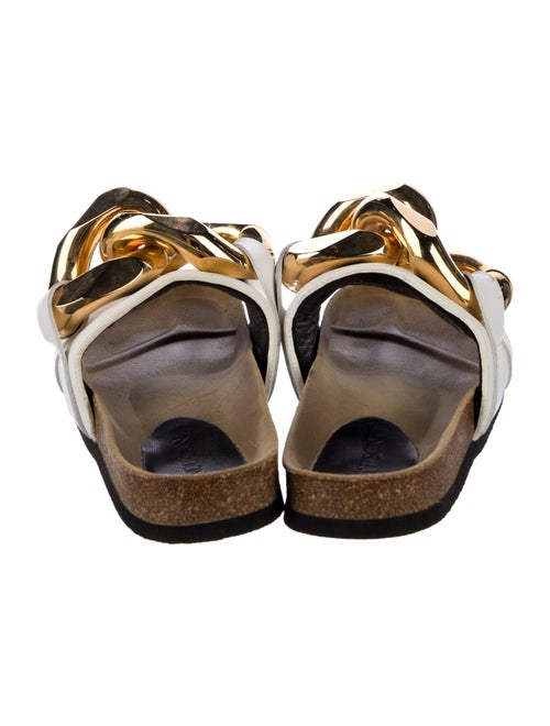 J.W. Anderson Leather Chain-Link Accents Flats