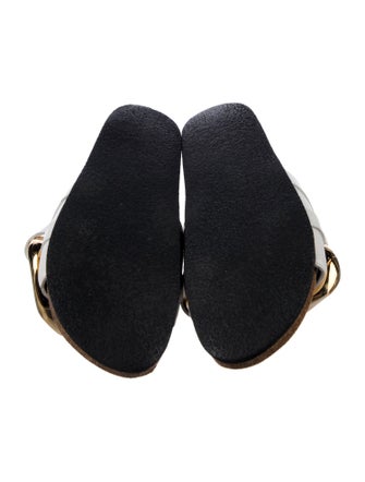 J.W. Anderson Leather Chain-Link Accents Flats