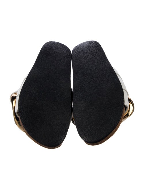 J.W. Anderson Leather Chain-Link Accents Flats