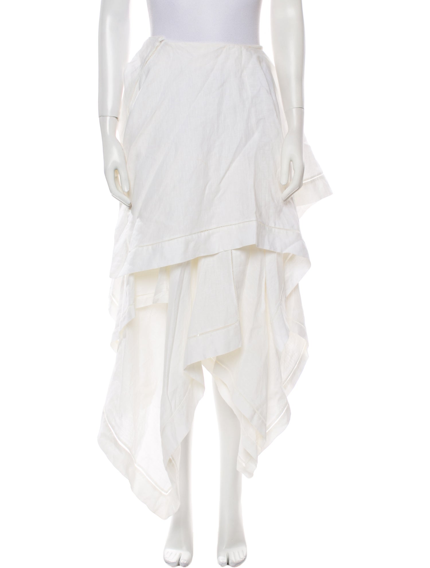 J.W. Anderson Linen Midi Length Skirt