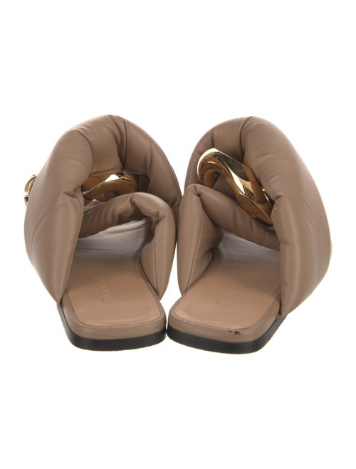 J.W. Anderson Leather Chain-Link Accents Slides