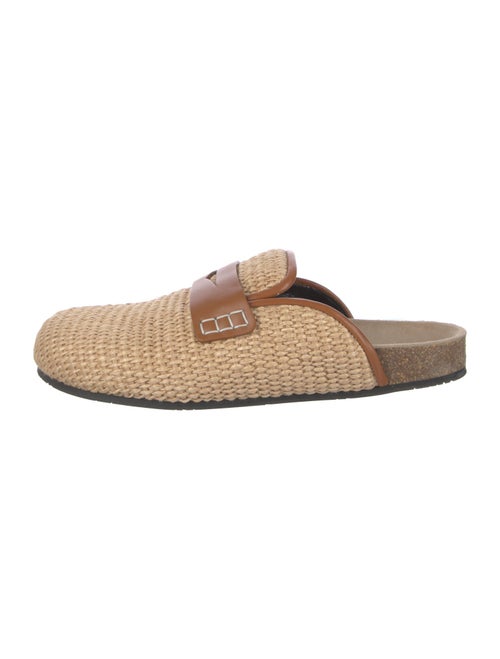 J.W. Anderson Straw Colorblock Pattern Mules
