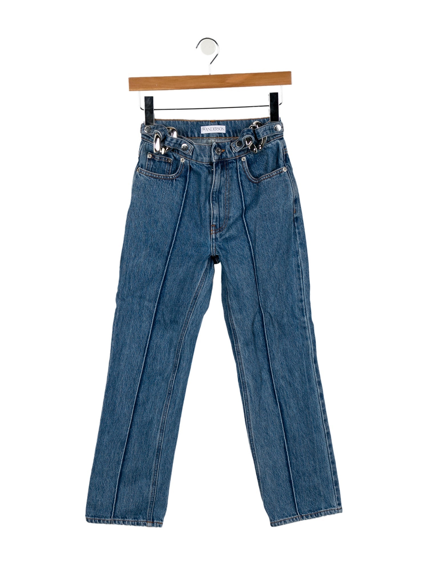 J.W. Anderson Mid-Rise Straight Leg Jeans
