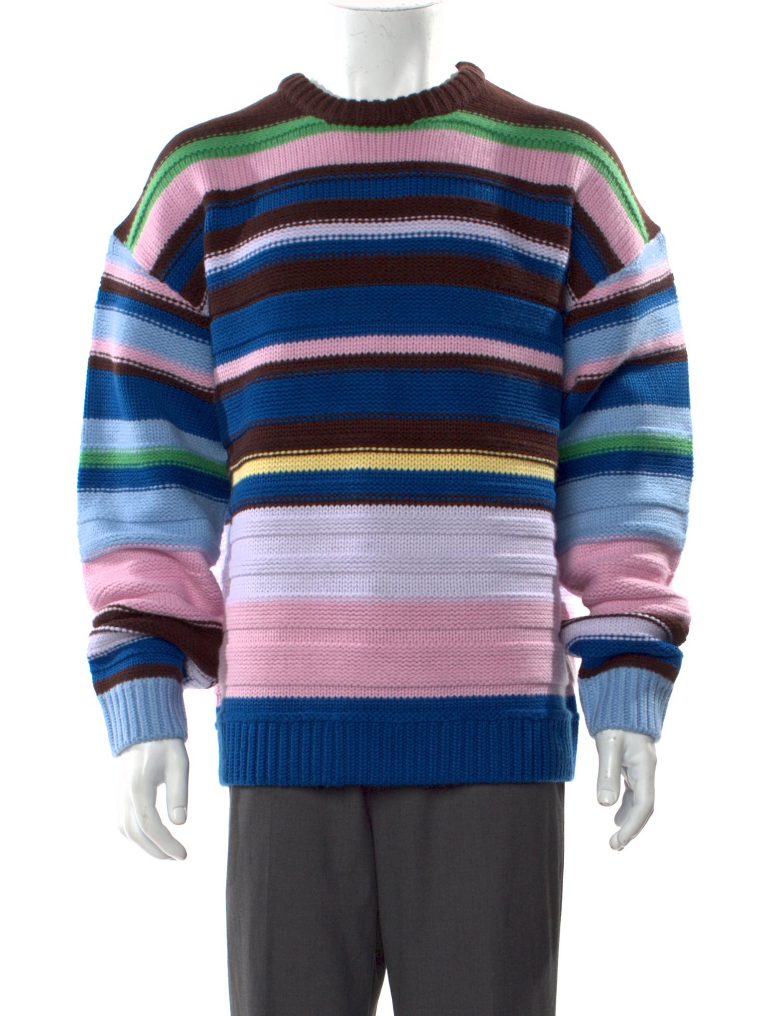 J.W. Anderson Merino Wool Striped Pullover