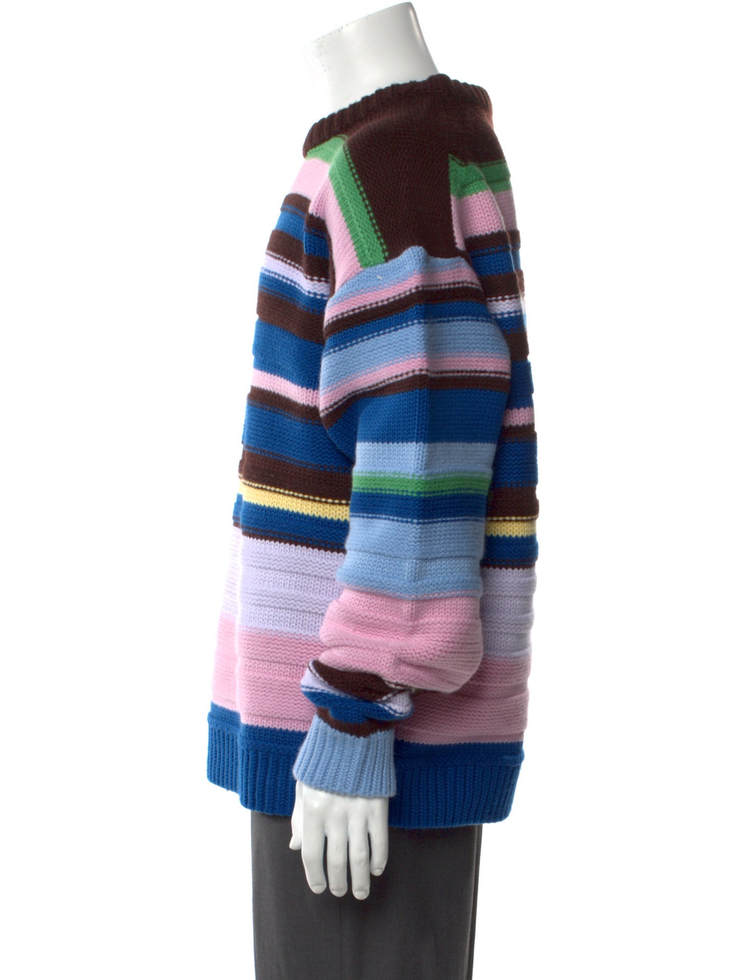 J.W. Anderson Merino Wool Striped Pullover