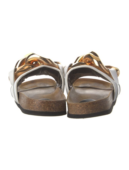 J.W. Anderson Leather Chain-Link Accents Slides