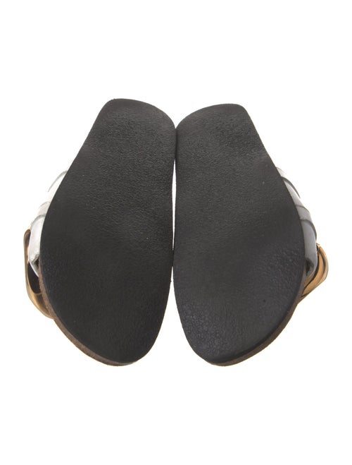 J.W. Anderson Leather Chain-Link Accents Slides