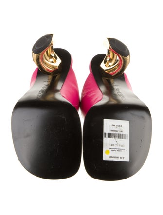 J.W. Anderson Leather Crystal Embellishments Slides