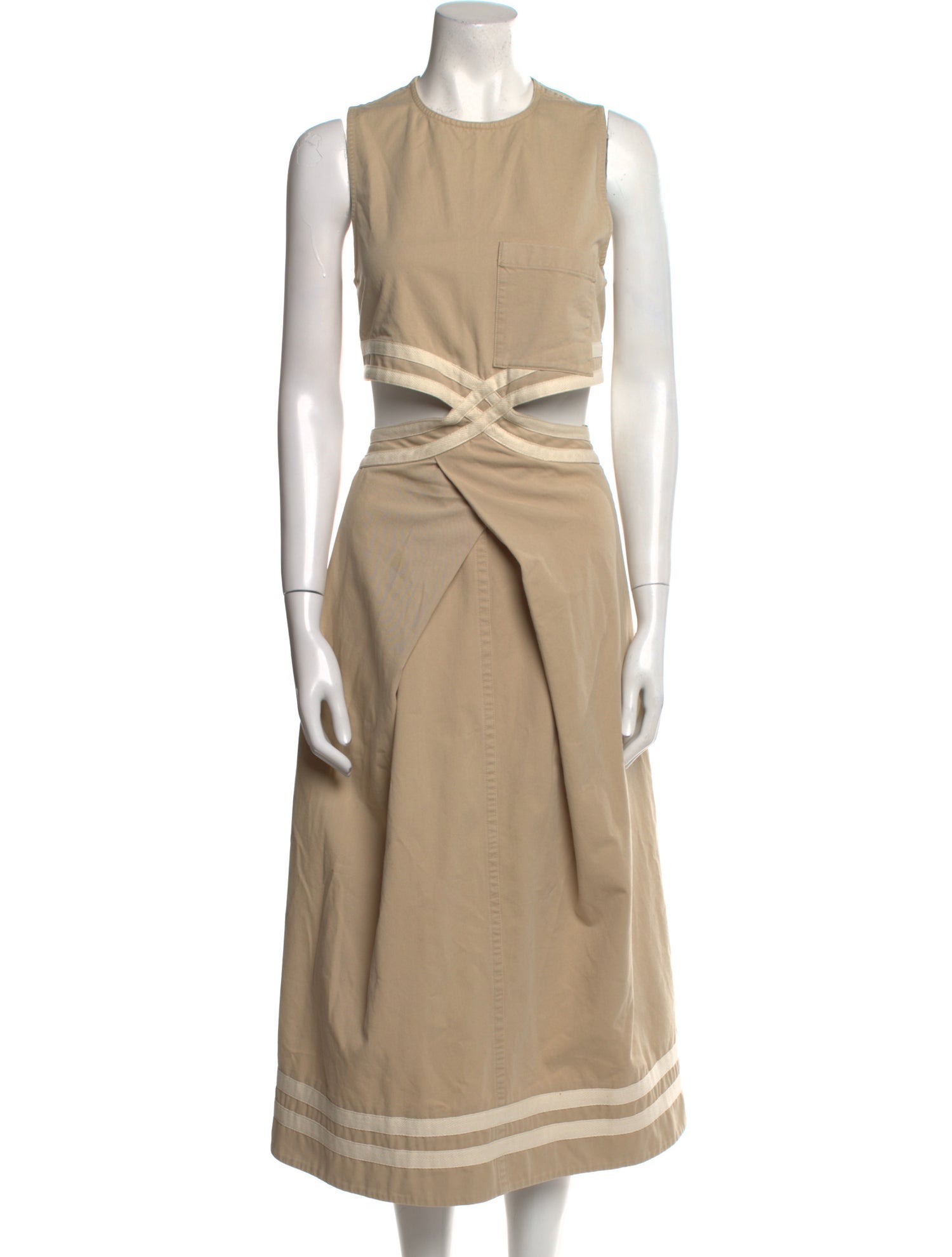 J.W. Anderson Crew Neck Long Dress