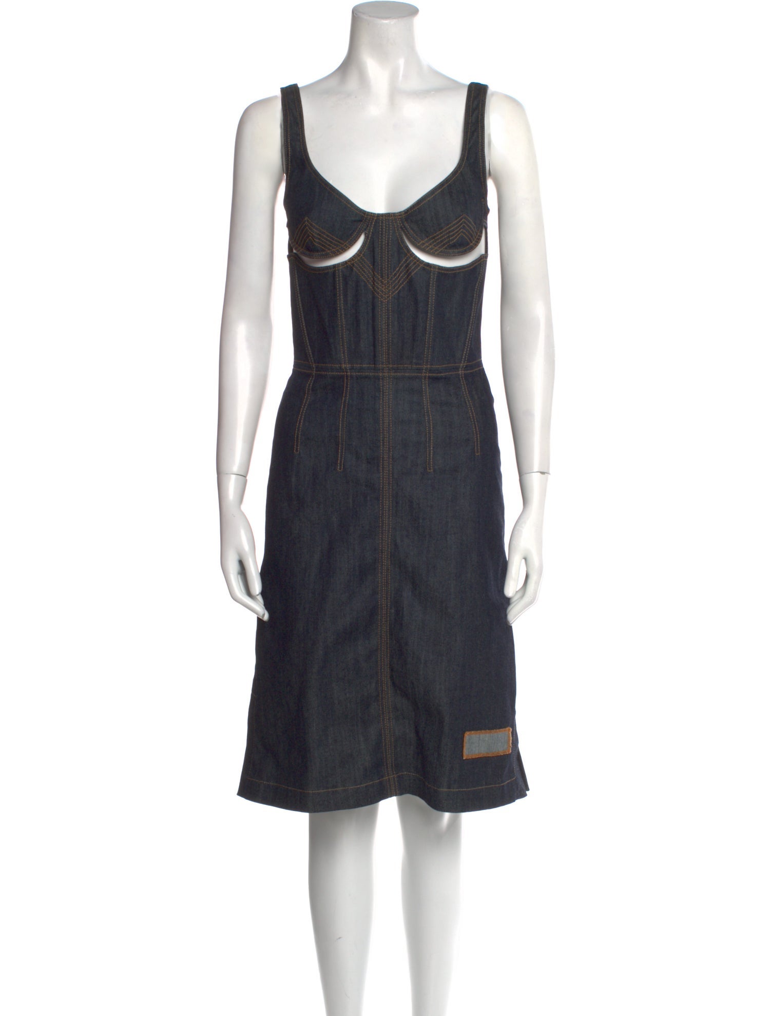 J.W. Anderson Scoop Neck Knee-Length Dress