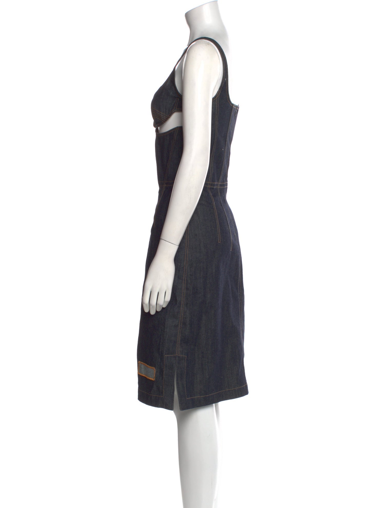 J.W. Anderson Scoop Neck Knee-Length Dress