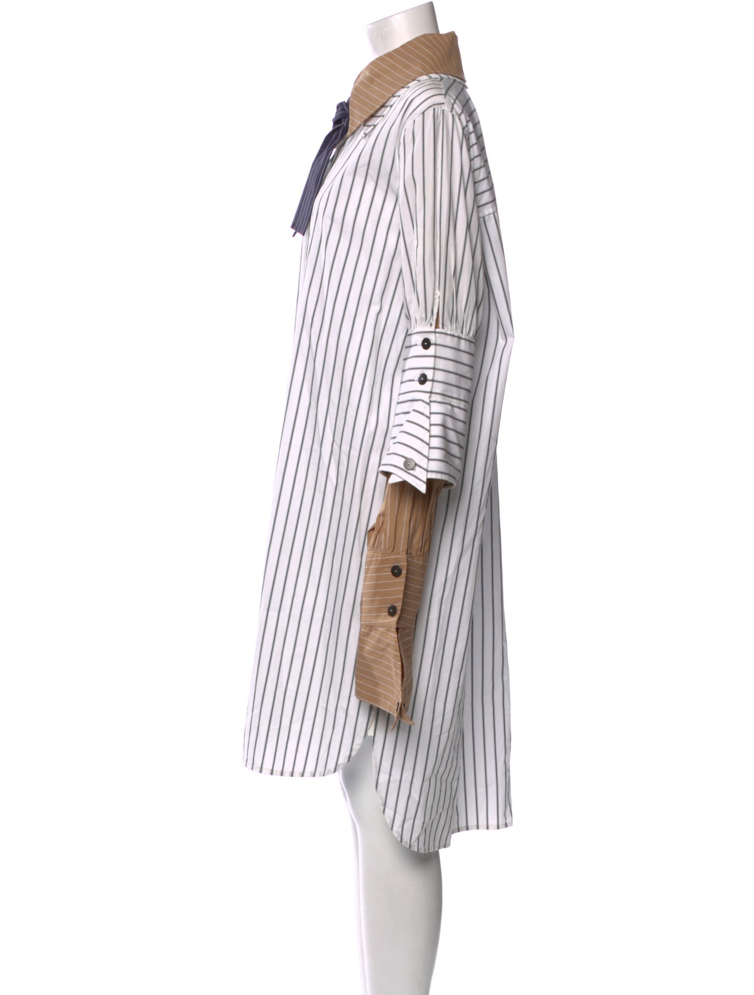 J.W. Anderson Striped Midi Length Dress