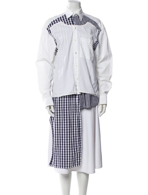 J.W. Anderson Plaid Print Long Sleeve Tunic