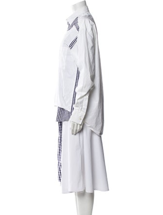 J.W. Anderson Plaid Print Long Sleeve Tunic