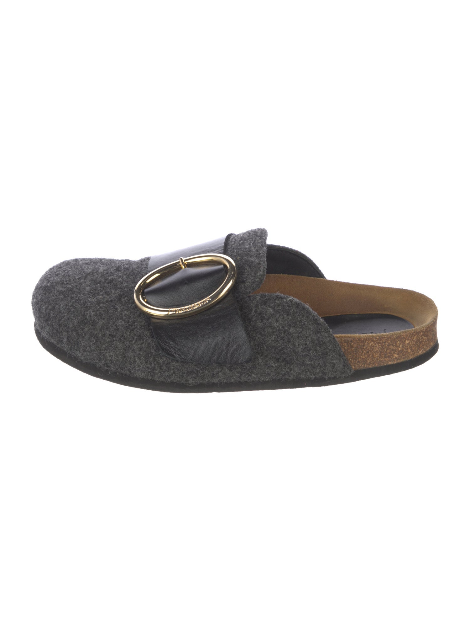 J.W. Anderson Wool Leather Trim Embellishment Mules