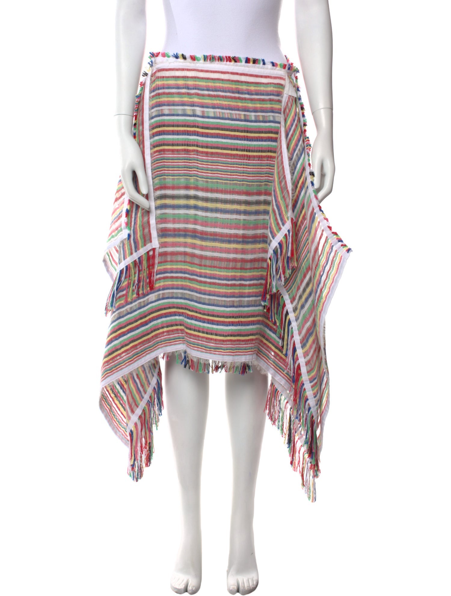 J.W. Anderson Striped Midi Length Skirt