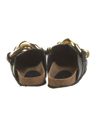J.W. Anderson Leather Chain-Link Accents Mules