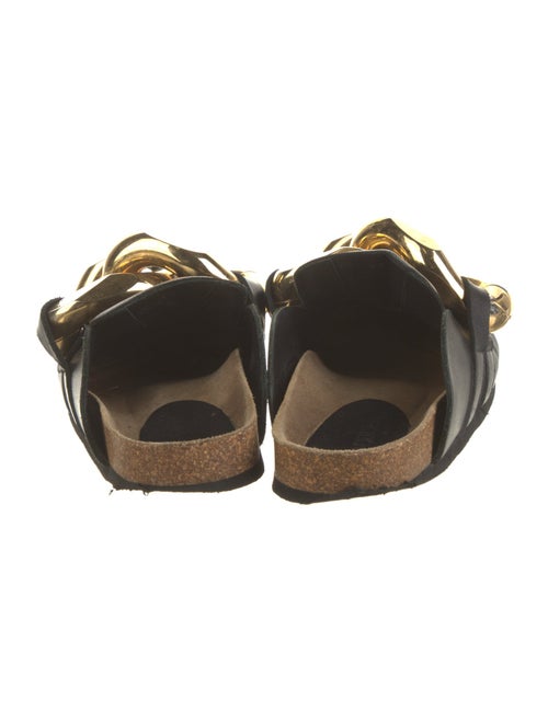 J.W. Anderson Leather Chain-Link Accents Mules