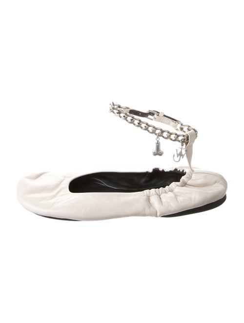 J.W. Anderson Leather Chain-Link Accents Ballet Flats