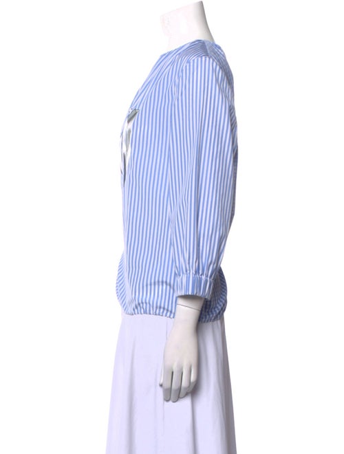 J.W. Anderson Striped Crew Neck Blouse
