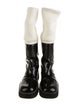 J.W. Anderson Patent Leather Colorblock Pattern Rain Boots