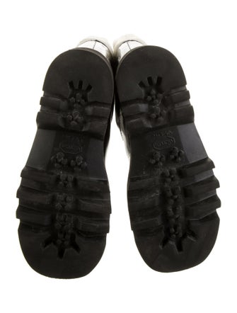 J.W. Anderson Patent Leather Colorblock Pattern Rain Boots