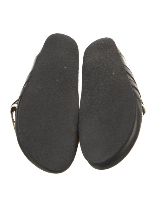 J.W. Anderson Leather Chain-Link Accents Slides