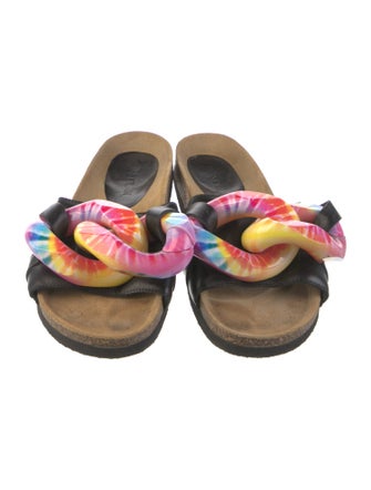 J.W. Anderson Leather Printed Slides