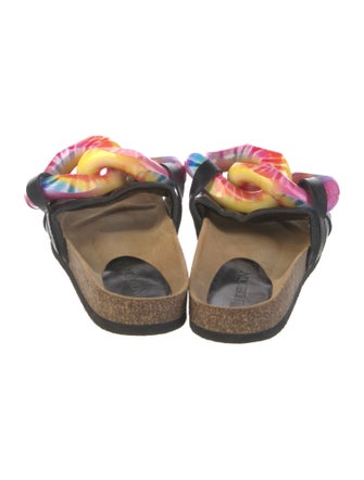 J.W. Anderson Leather Printed Slides