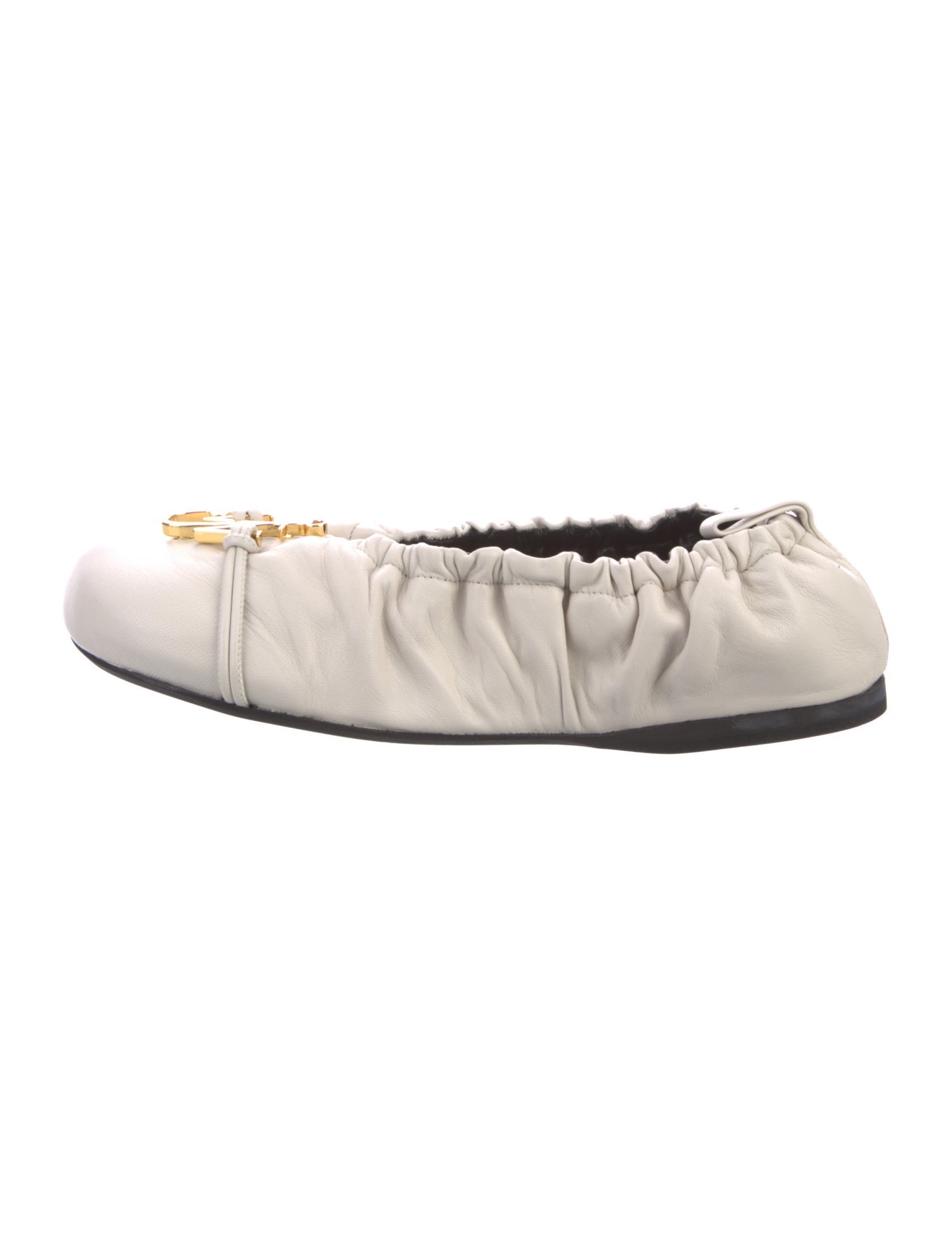 J.W. Anderson Leather Embroidered Accent Ballet Flats