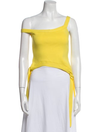J.W. Anderson One-Shoulder Sleeveless Crop Top