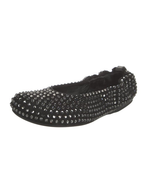 J.W. Anderson Suede Crystal Embellishments Ballet Flats