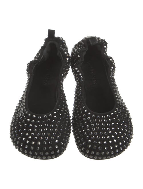 J.W. Anderson Suede Crystal Embellishments Ballet Flats