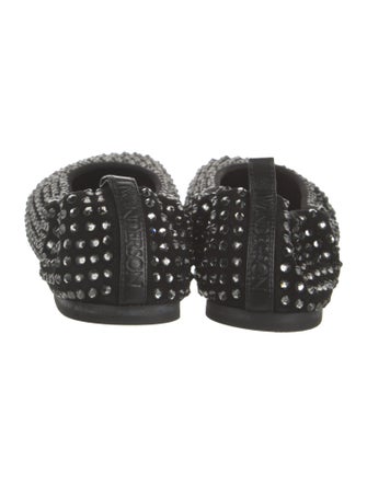 J.W. Anderson Suede Crystal Embellishments Ballet Flats