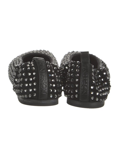 J.W. Anderson Suede Crystal Embellishments Ballet Flats